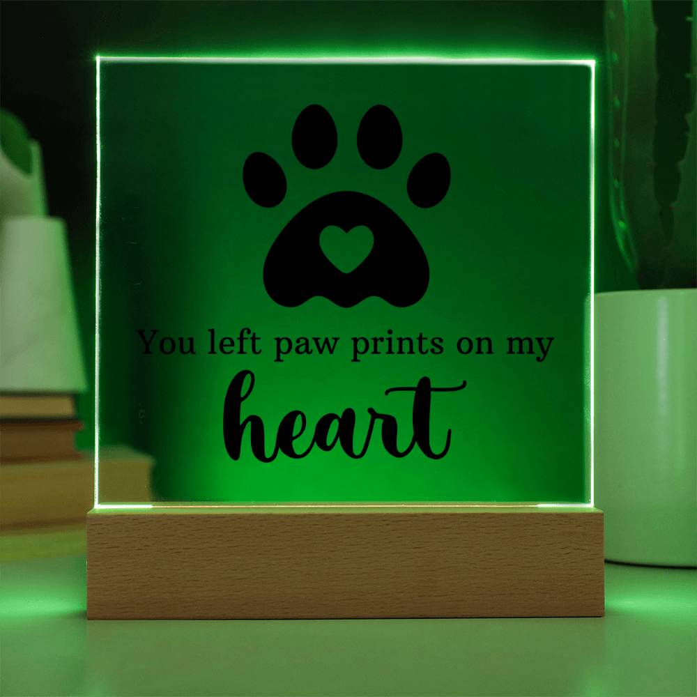 Keepsake Acrylic Bundle - You Left Pawprints In My Heart