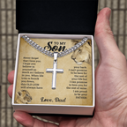 To My Son This Old Lion Cross Necklace Gift Set